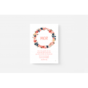 Mor blomsterkrans bl A5