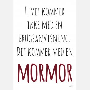 Livet kommer ikke med en brugsanvisning - det kommer med en mormor