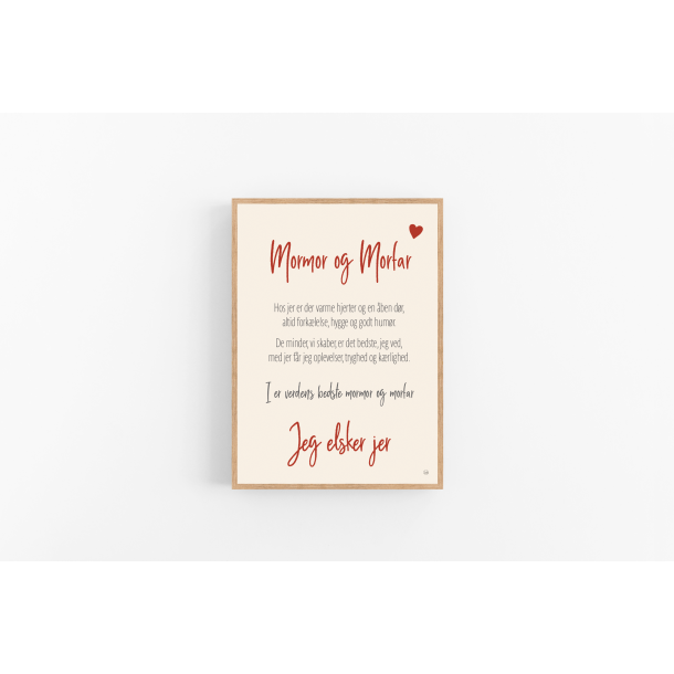 Mormor og morfar (Jeg elsker jer) A4 og A5