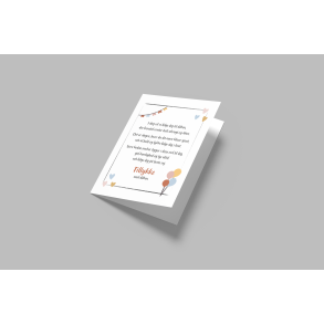 Navngivning (A5 telegram med tilhrende kuvert)