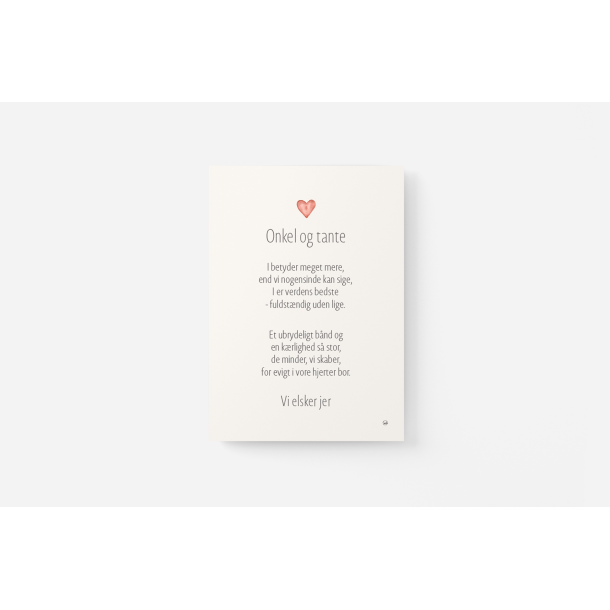 Onkel og tante A5 og A4