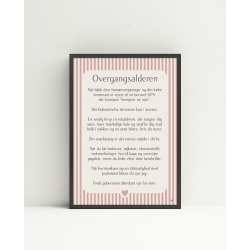 Overgangsalderen citatplakat (3 strrelser)