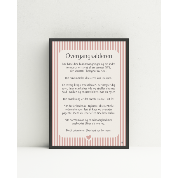 Overgangsalderen citatplakat (3 strrelser)