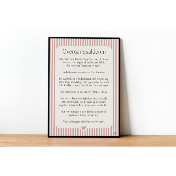 Overgangsalderen citatplakat (3 strrelser)