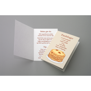 Pandekager (opskrift) (A7 foldekort)