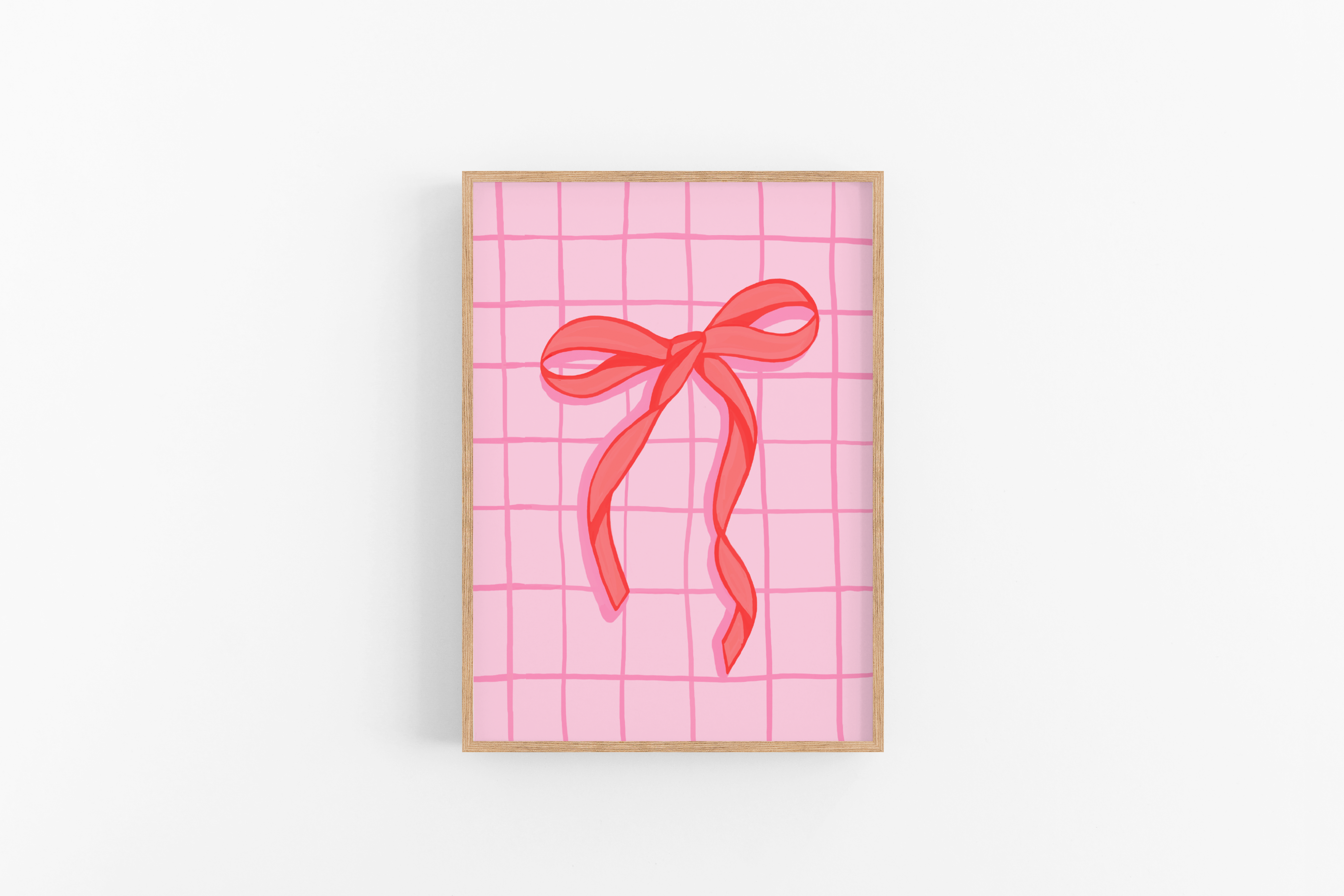 Pink bow A3