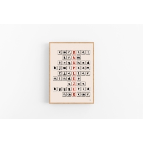 Dagplejer scrabble (A5 og A4)