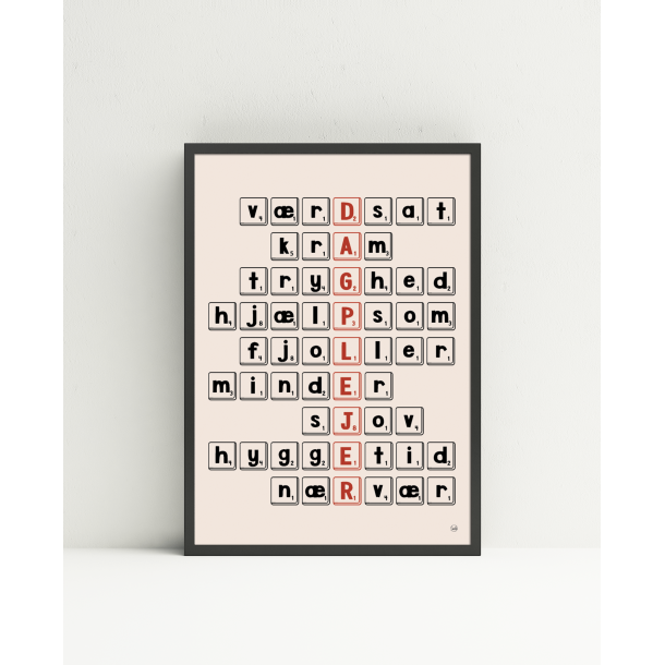 Dagplejer scrabble (A5 og A4)