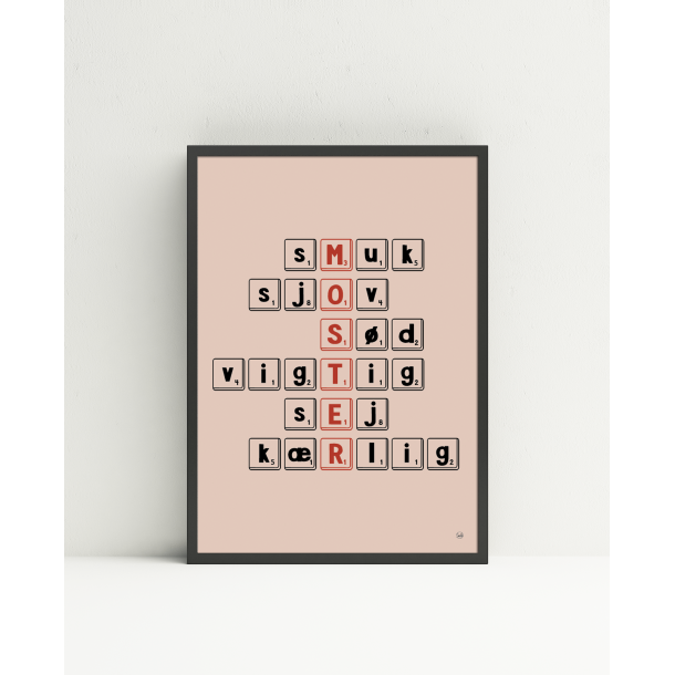 Moster scrabble (A5 og A4)