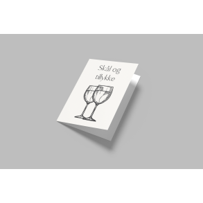 Sk�l og tillykke (A7 foldekort)