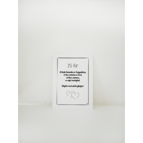 Slvbryllup (A6 kort)