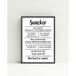 Snacker (Citatkollage A5 og A4 )