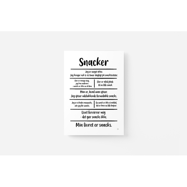 Snacker (Citatkollage A5 og A4 )
