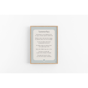 Sommerhus citatplakat (3 strrelser)