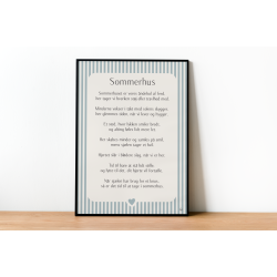 Sommerhus citatplakat (3 strrelser)