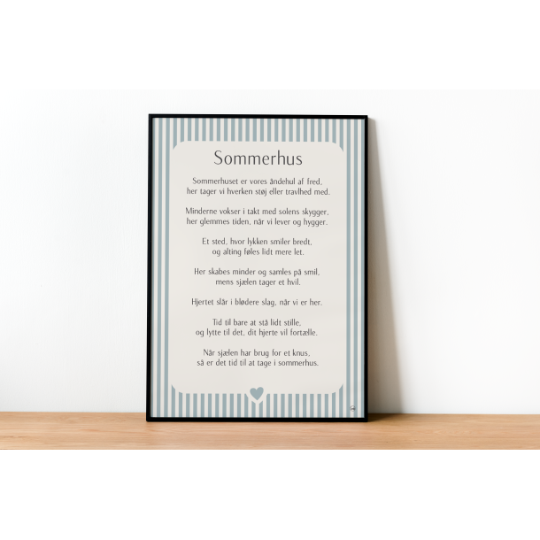 Sommerhus citatplakat (3 strrelser)