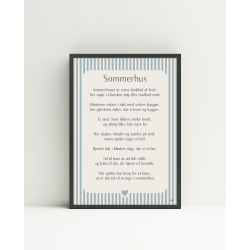 Sommerhus citatplakat (3 strrelser)