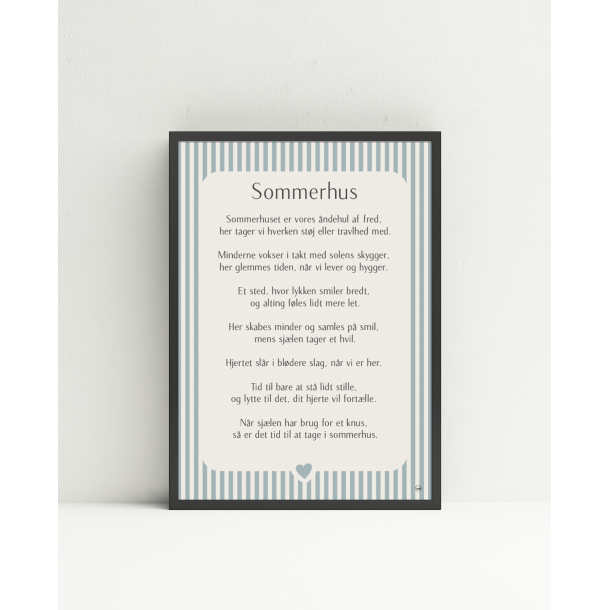 Sommerhus citatplakat (3 strrelser)