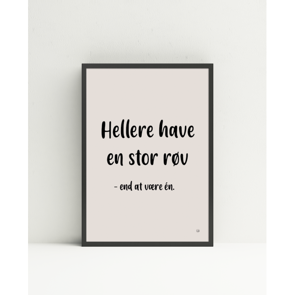 Hellere have en stor rv (A5 og A4)