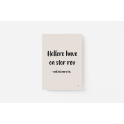 Hellere have en stor rv (A5 og A4)