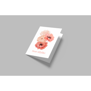 Stort tillykke (blomst) (A7 foldekort)
