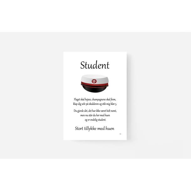 Student (Rd og bl hue) A5
