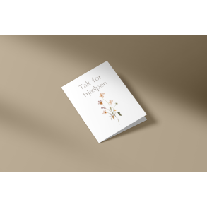 Tak for hj�lpen (A7 foldekort)