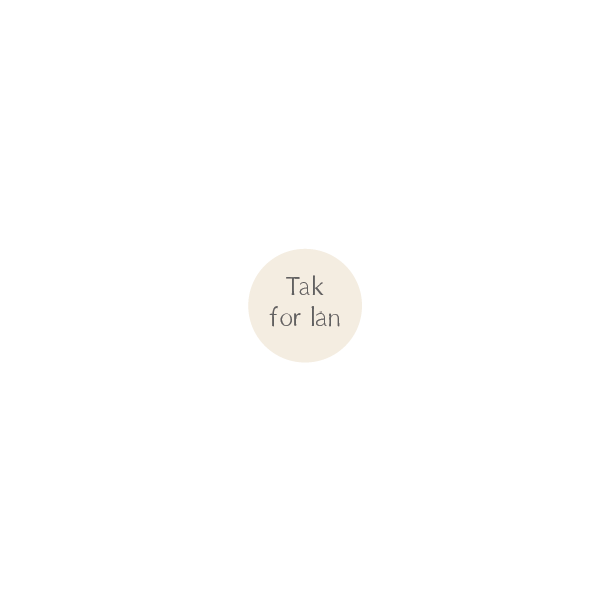Tak for ln  (Papirklistermrke 4 cm dia)
