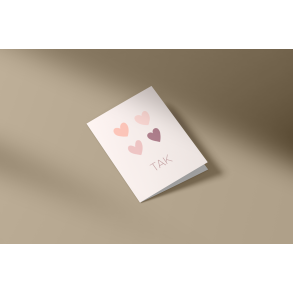 Tak (rosa) (A7 foldekort)