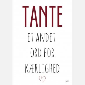 Tante - et andet ord for k�rlighed