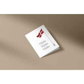 Tillykke (Flag) (A7 foldekort)