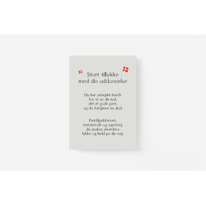 Tillykke med uddannelse A5