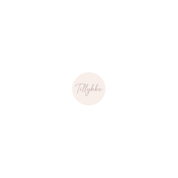 Tillykke / rosa (Papirklistermrke 4 cm dia)