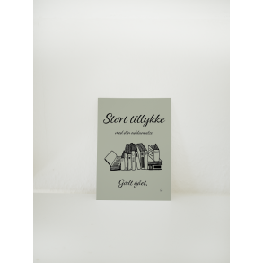 Stort tillykke med din uddannelse (A6 kort)