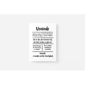 Veninde citatkollage A5 og A4