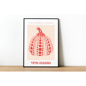 Pumpkin yayoi (kunstinspireret) | A3 plakat (42 � 29,7 cm)