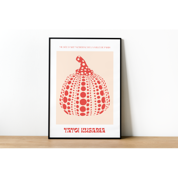 Pumpkin yayoi (kunstinspireret) | A3 plakat (42 � 29,7 cm)